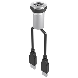 Doppelbuchse USB 3.0, Buchse A / Stecker A (60 cm) , Produktphoto