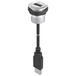 Einbaubuchse USB 2.0, Buchse A / Stecker A (60 cm) , Produktphoto